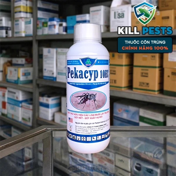 PekaCyp 10EC - Thuốc diệt muỗi, côn trùng giá rẻ Kiên Nam