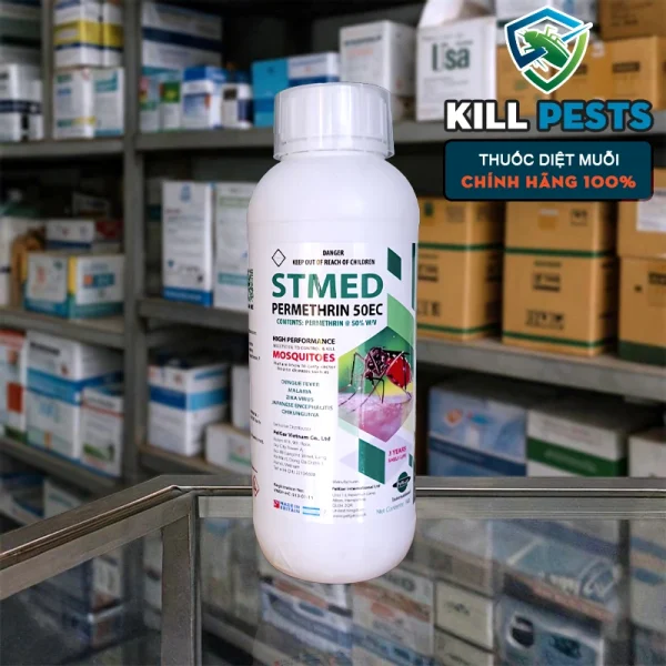 Stmed Permethrin 50EC - Thuốc diệt muỗi, côn trùng Agropharm (Anh) - Hình ảnh 2