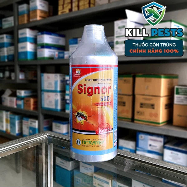 Signor 50EC (Thùng 10 chai 1 lít) - Thuốc diệt muỗi, côn trùng Ấn Độ